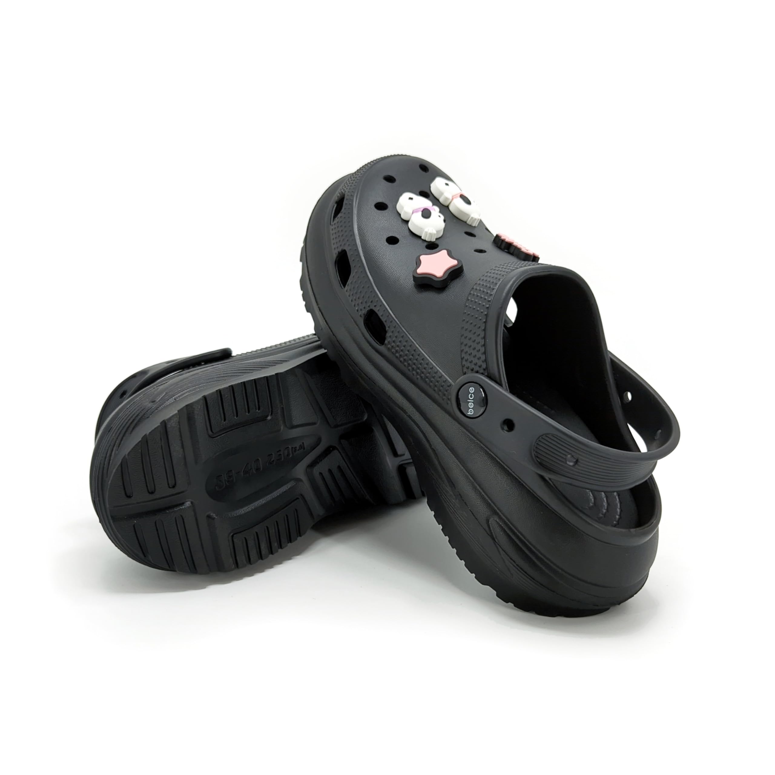 Beice Eva Easy Light Weight Sandals For Women | Comfortable and with Adjustable Back Strap | Water Resistance Clogs (Pack of 1) (Black, 2) (B0D7QKV9FY) Amazon Price History, Amazon Price Tracker