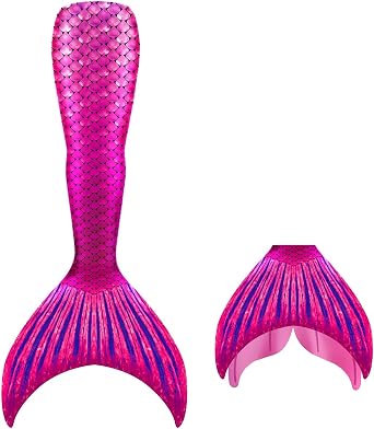 DNFUN Mermaid Tails for Swimming for Adults with Monofin