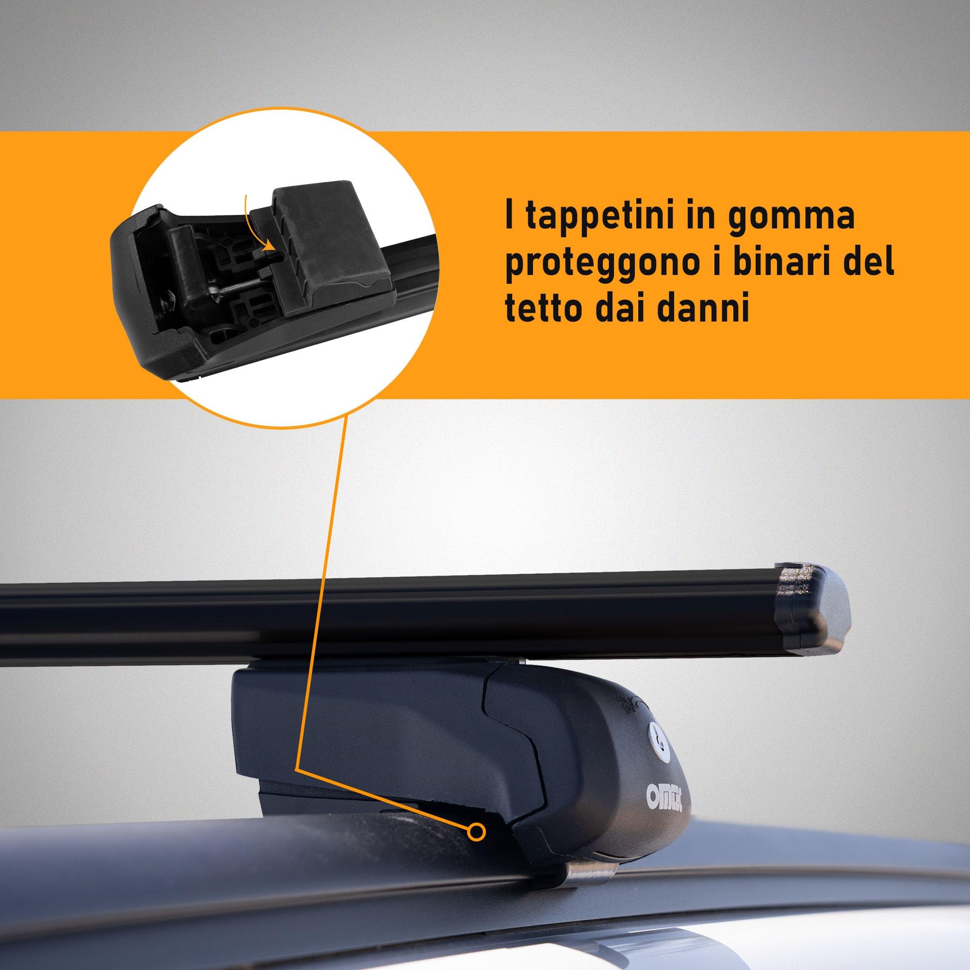 CHROMEMASTER Portapacchi da Tetto, Barre Tetto; Compatibile con Opel Grandland X 2017-2021; Per il Trasporto di Box da Tetto, Portabiciclette, Scala | Struttura Leggera e Resistente in Alluminio