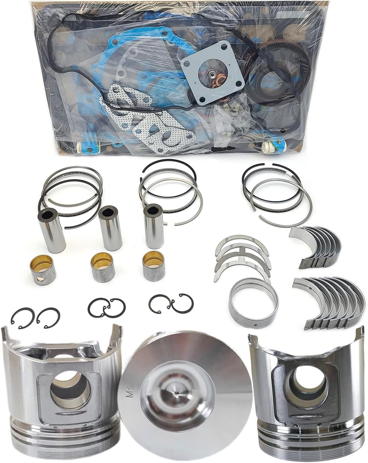 3TNE84 Cylinder head gasket Compatible with Yanmar 3TNE84T 3TNE84 3D84E 3D84N Diesel Engine John Deere 790 4300 4310 3235A 4475