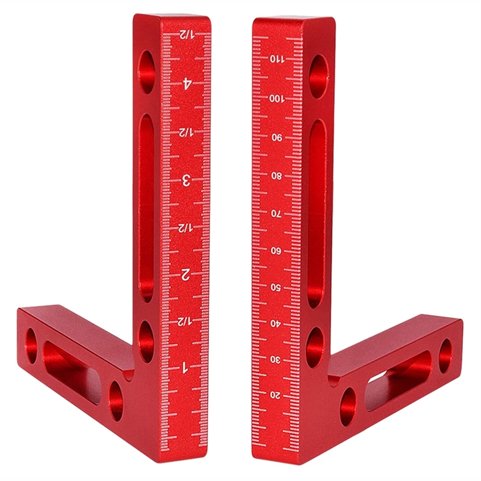 Morsetto per utensili in legno fai da te in lega di alluminio a 90 gradi Piazze di posizionamento ad angolo retto Morsetti per falegnami per la