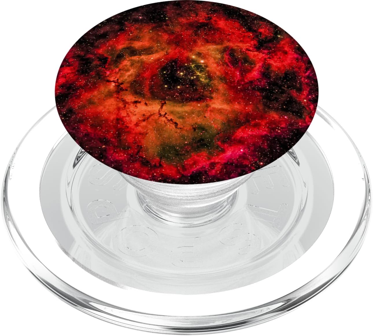 Dark Star Nebula Red Space PopSockets PopGrip for MagSafe