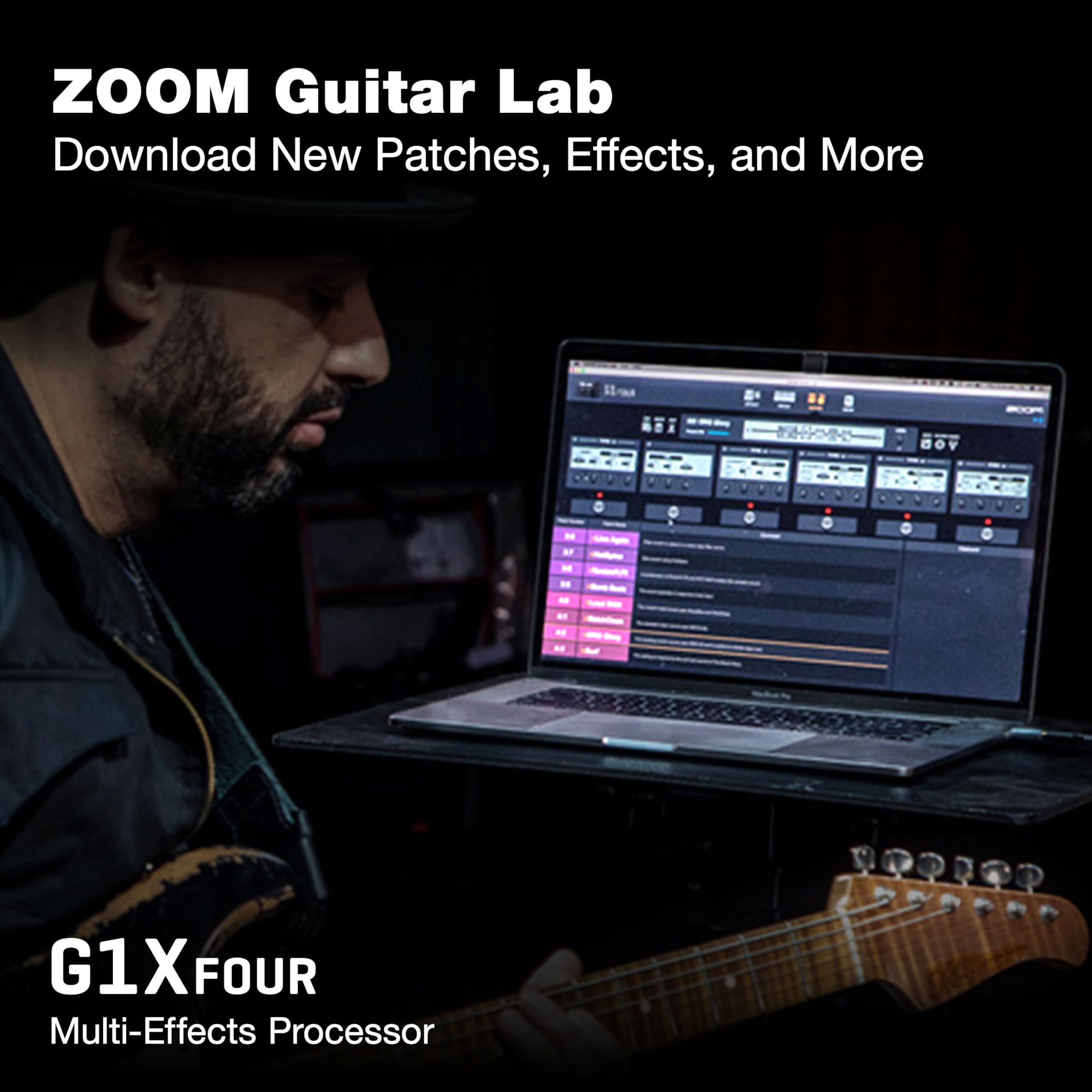 Zoom G1X Four Multi-effects Processor with Expression Pedal without adapter (Black) — Amazon image 6