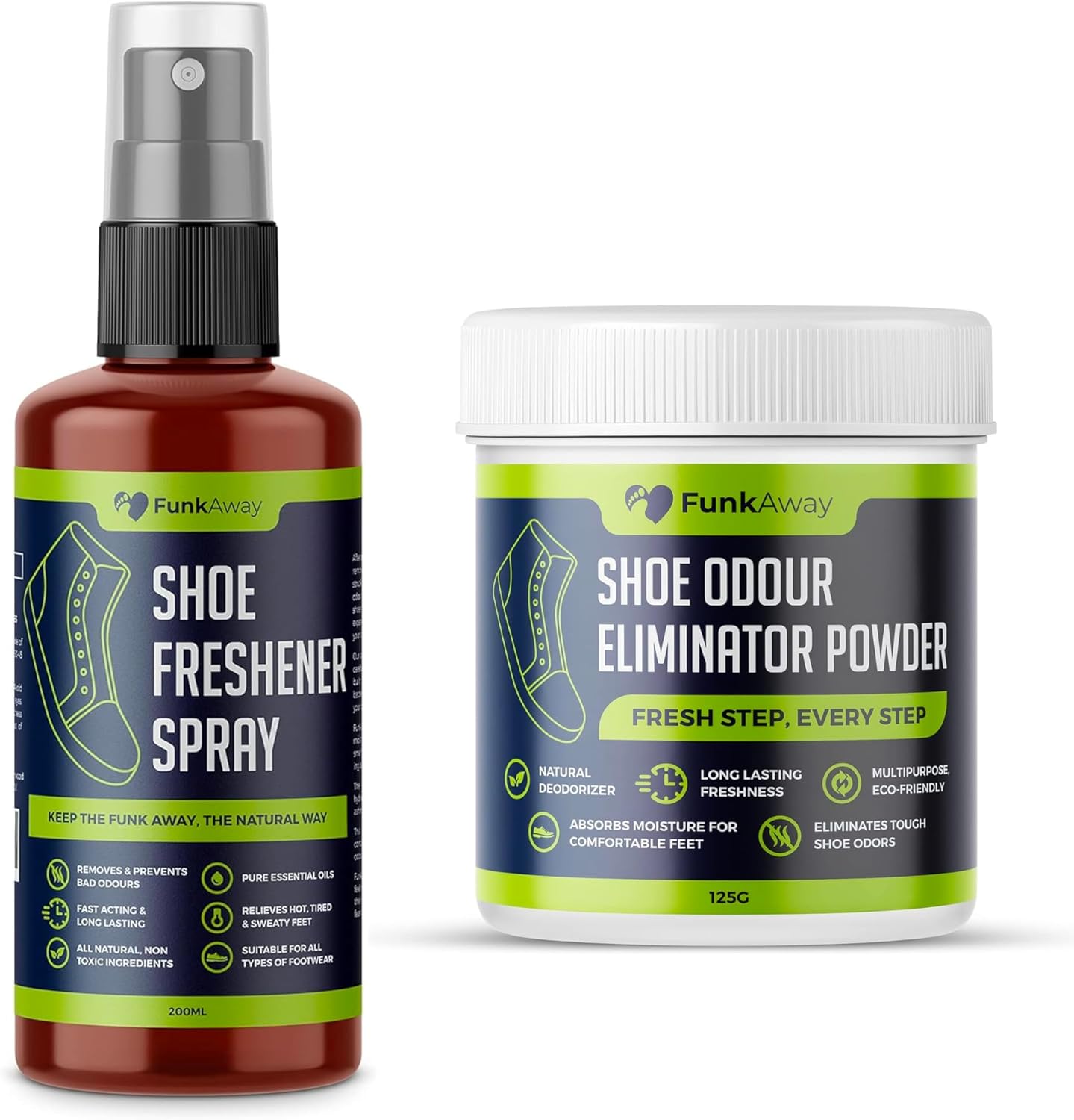 Shoe Freshener Spray & Shoe Odour Powder Bundle Amazon.co.uk Health