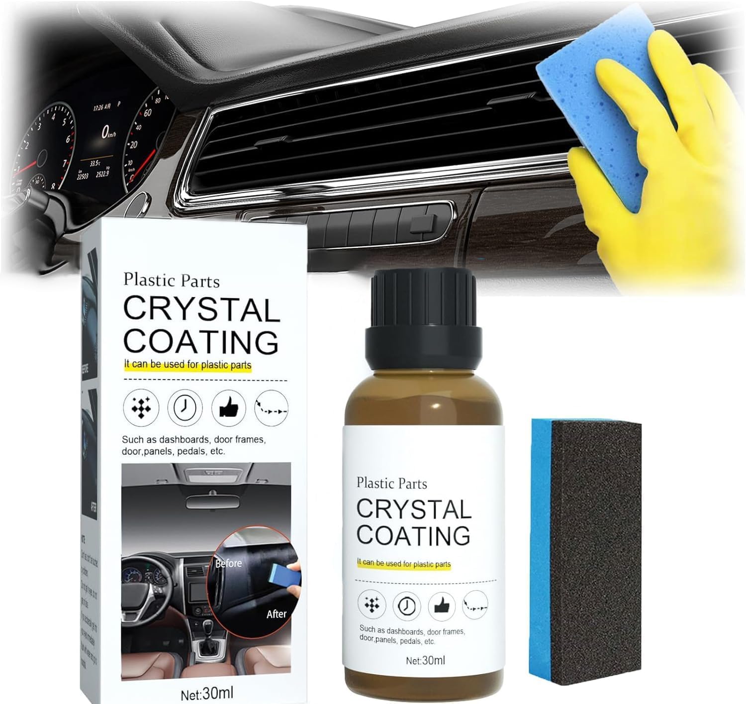 KROYWEN Crystal Coating: Restore Plastic Shine -4 KROYWEN Crystal Coating: Restore Plastic Shine -4