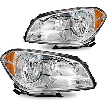 SOCKIR Headlight Assembly Fit 2008-2012 Chevy Malibu 4 Door Sedan