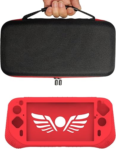 Vista 3 de Funda de silicona y funda de transporte compatible con Logitech G Cloud Gaming de mano, protector de pantalla para accesorios de consola Logitech G