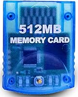 Vista 1 de Mekela Tarjeta de memoria de 512 MB 8192 bloques compatible con Wii Gamecube Game Cube NGC GC azul