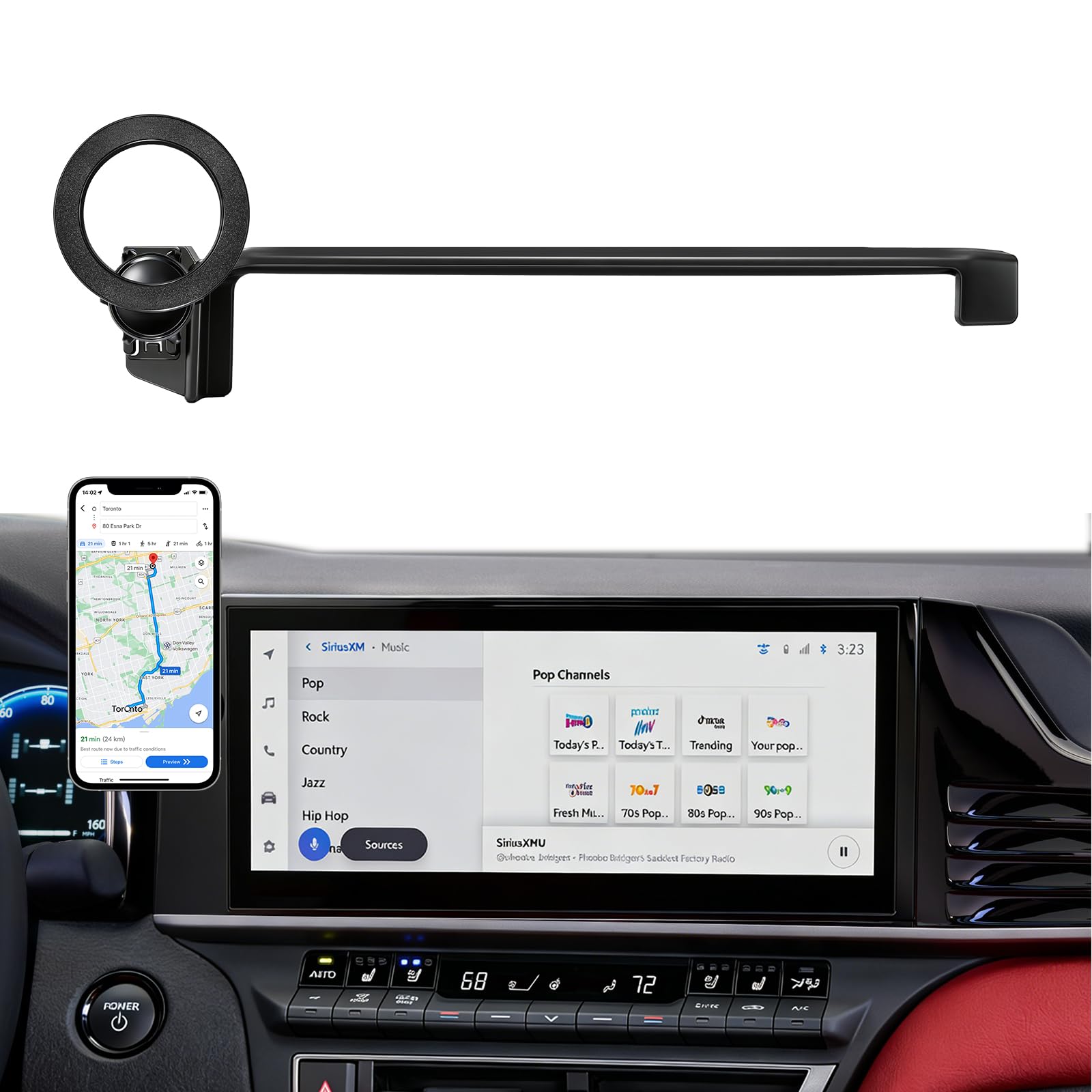Photo 1 of MOCHENT Magnetic Car Phone Holder for 2025-2026 Toyota Camry