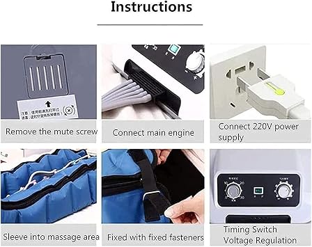 Electric Air Pressure Lymphatic Drainage Massager - Full Body Pressotherapy Device for Pain Relief and Rehabilitation(Waist)
