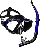 Kit de Mergulho Cetus New Parma Fun, Máscara e Snorkel, Azul