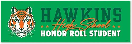 Miniatura 7 de Genuine Fred Stranger Things, Imán de parachoques, sujeto de prueba Hawkins National Laboratory, multicolor