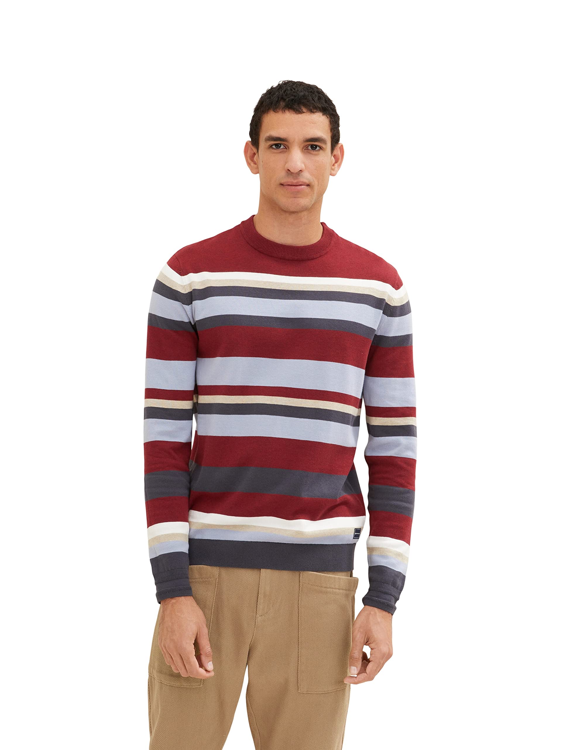 TOM TAILOR Uomini Maglione a righe