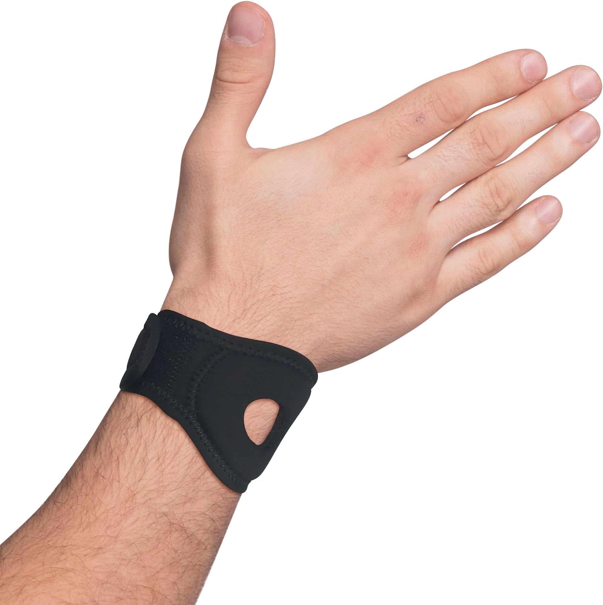 Wrist Wrap Compression Wrist Brace For TFCC Tears | Carpal Tunnel Pain & Tendonitis Relief | Padded Hole For Ulnar | Wrist Support For Working Out | Wrist Wraps for Men Women | Fits Both Wrists