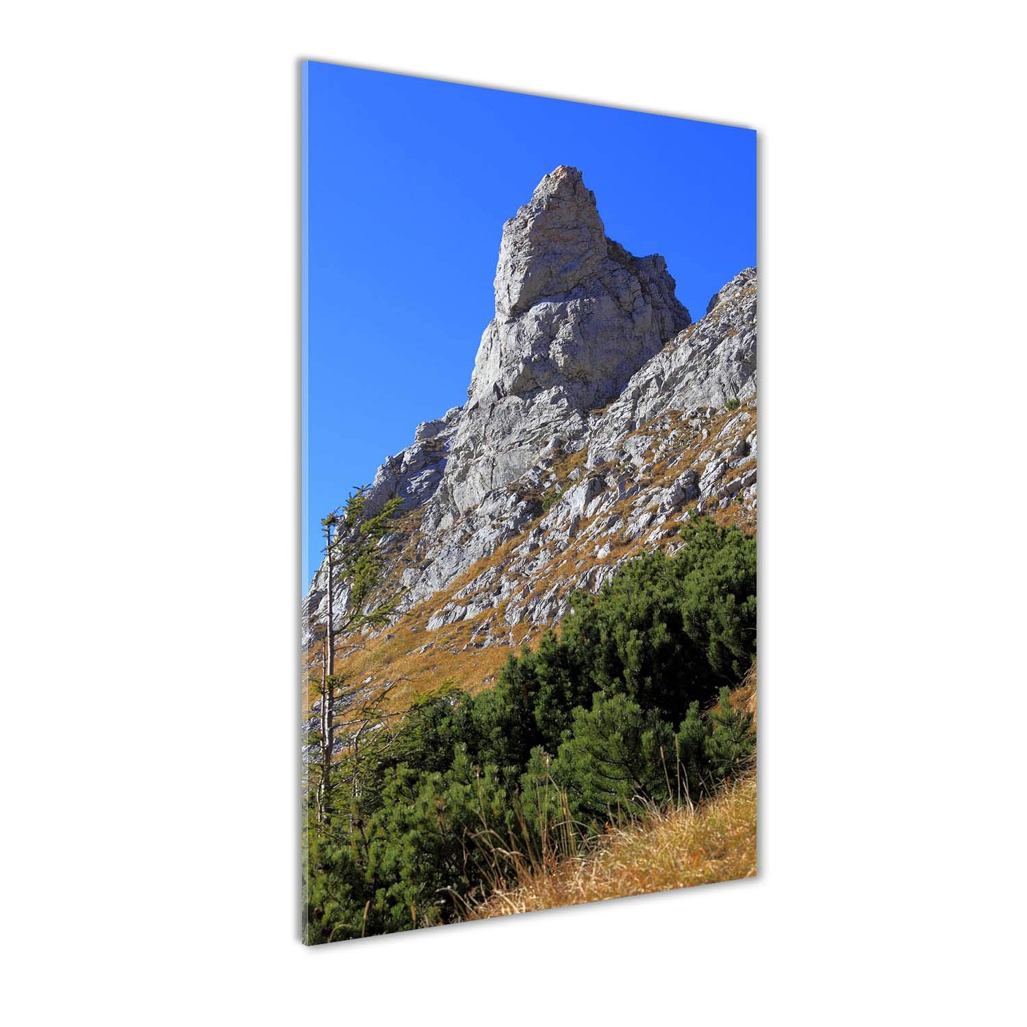 Image panorama cuisine et salon paysage Tatry bleu déco verre 60x120