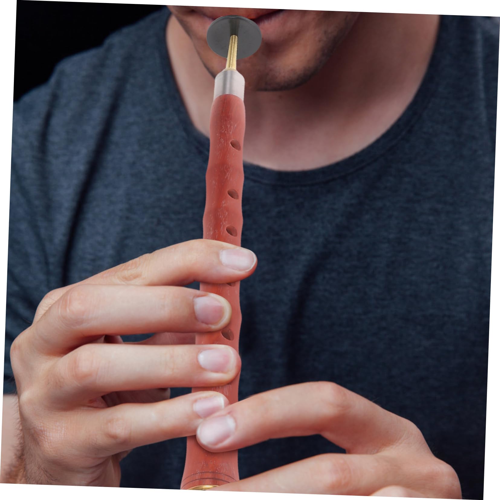 Totority Rosewood-made Chinese Suona Beginner's Music Instrument Lightweight Easy to Play Random