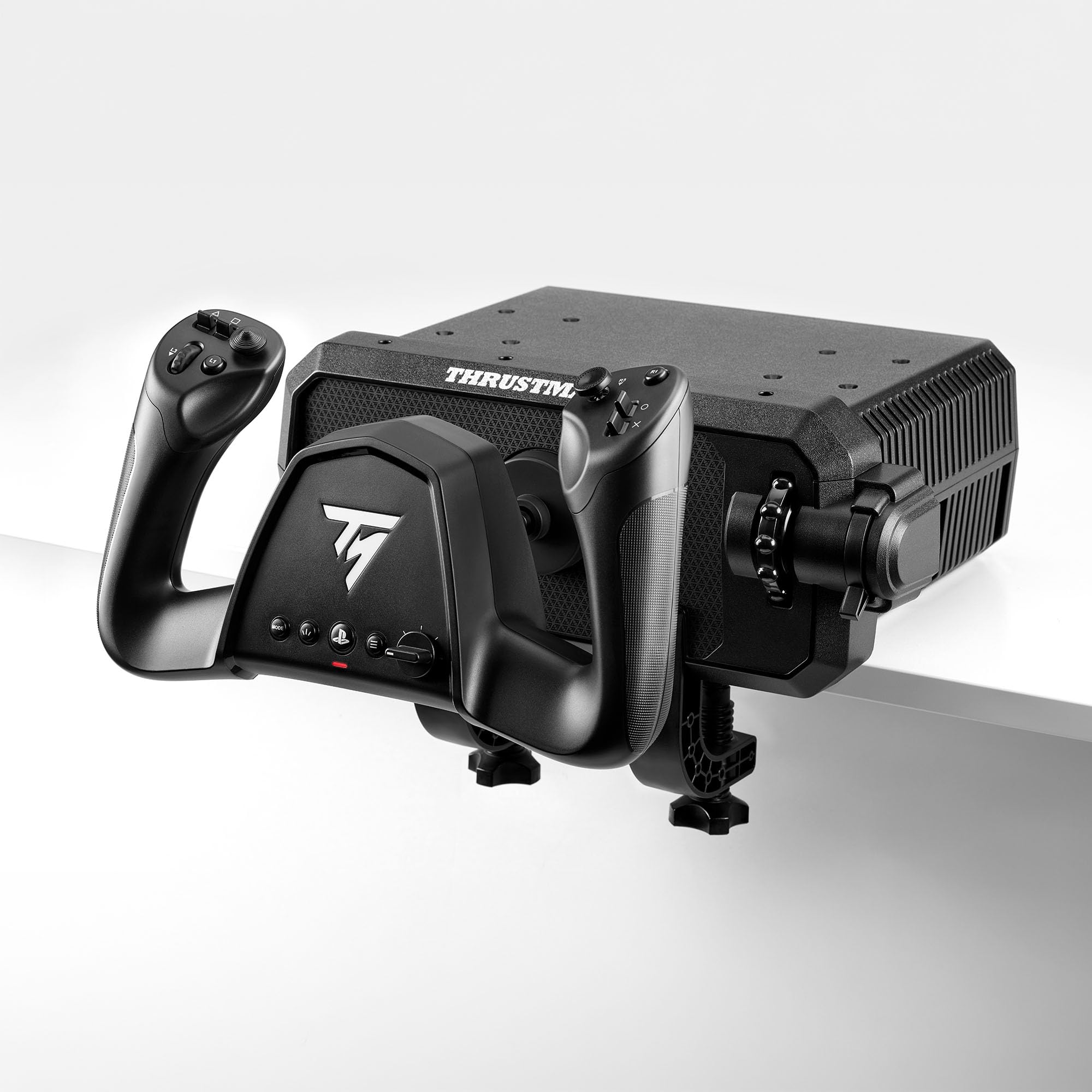 【国内正規品】Thrustmaster TCA SKY YOKE ヨーク/スロットル搭載 PS5/PC対応 | エントリーフライトシミュレーションコントローラー 初のPS5対応ヨーク 7本の操作軸 トリムホイール内蔵 ラダーコントロール搭載