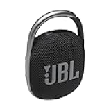 JBL Clip 4 - Portable Mini Bluetooth Speaker, big audio and punchy bass, integrated carabiner, IP67 waterproof and dustproof, 10 hours of playtime, speaker for home, outdoor and travel (Black)