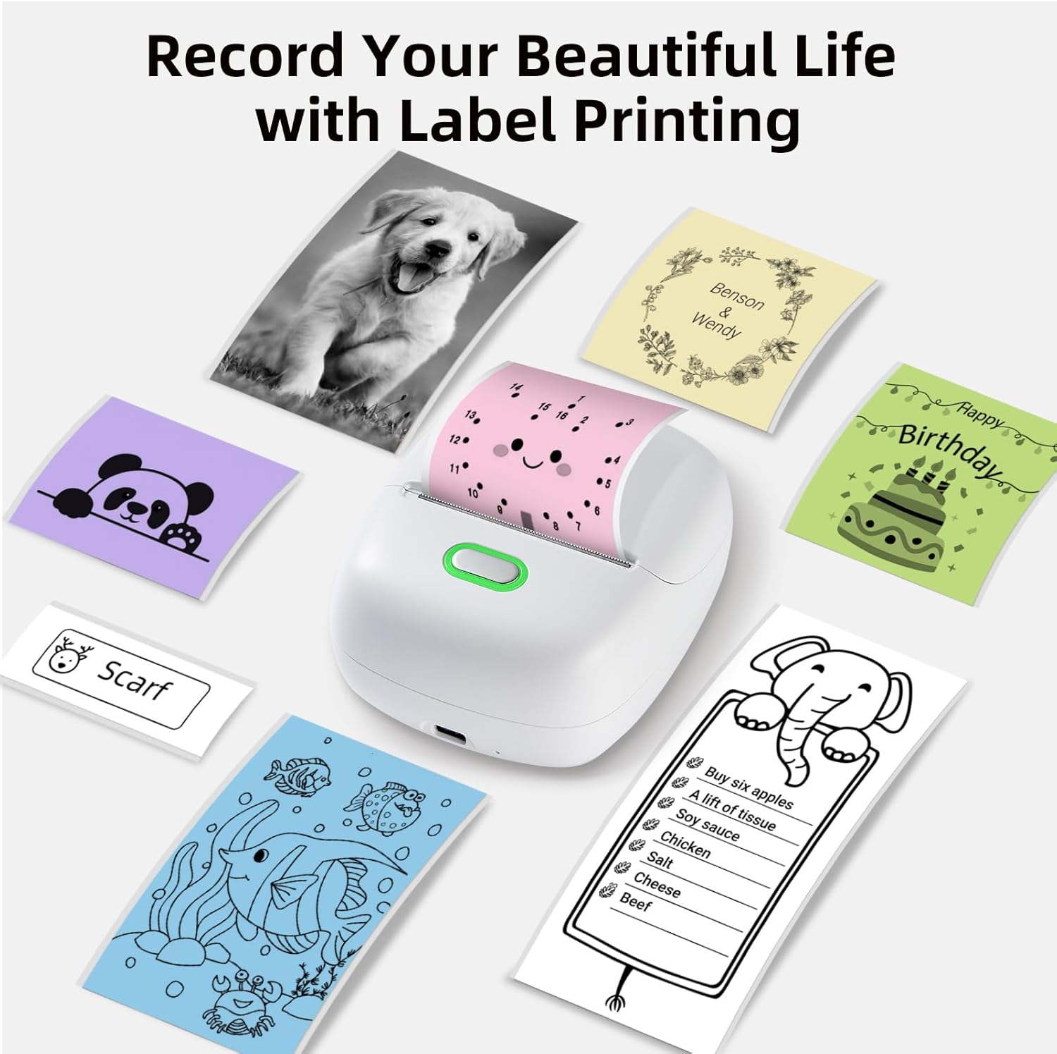 ORGSTA White Self-Adhesive Thermal Paper, Printable Sticker Paper for ORGSTA S002 Portable Sticker Printer, Black on White, 28mm x 3m Mini Printer Paper for Journal, Photo, Study Notes - 3 Rolls - Image 4