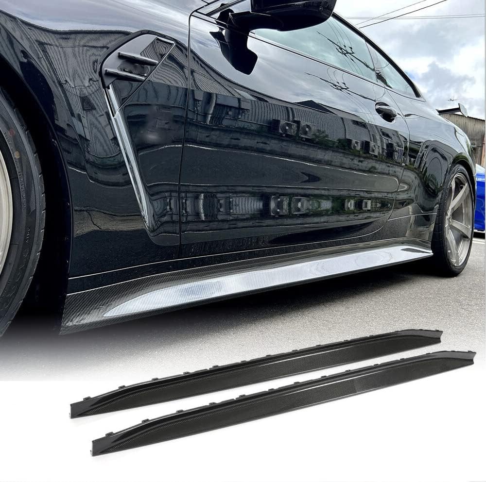 G82 G83 M4 Carbon Fiber Side Skirts for BMW 4 Series G82 G83 M4 2-Door 2021 2022 2023 2024 2025 Car Side Door Extension Rocker Panel Lip 1 Pair Factory Outlet