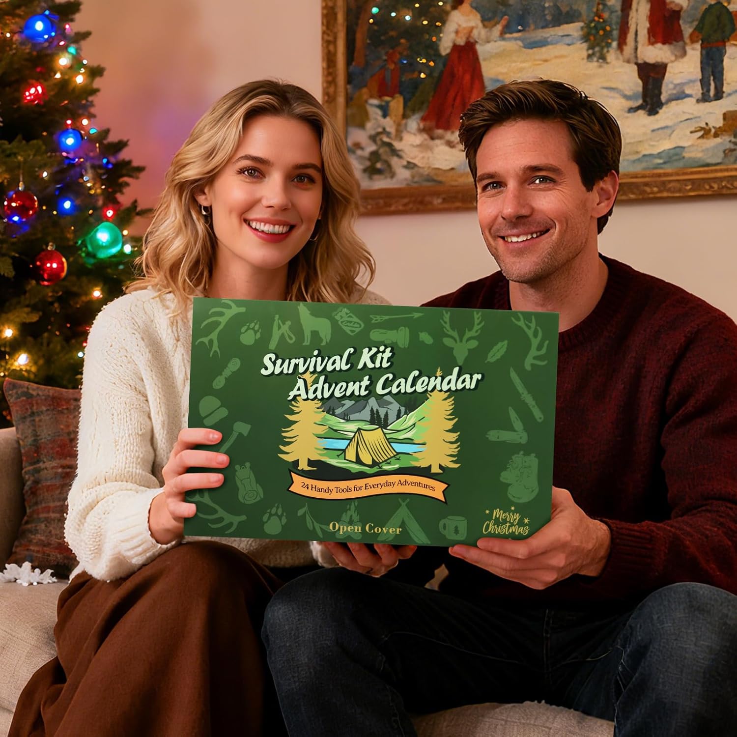 Survival Kit Advent Calendar for Men,24 Day Christmas Countdown Calendar Emergency Survival Gears Gift for Adults, 2025 Xmas Gifts for Outdoor Enthusiasts, Camping, Fishing, Hunting, Hiking - Image 7