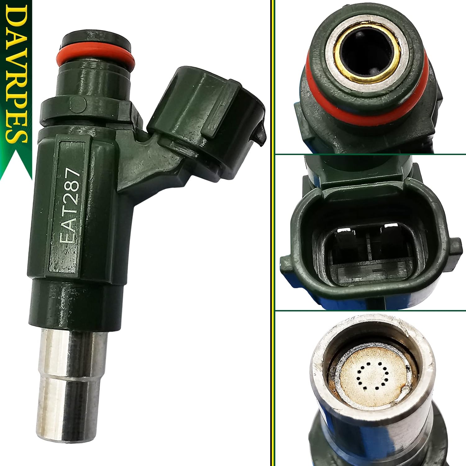 2PCS EAT287 49033-0011 Fuel Injector Nozzle 12 Holes Disc Engine For Kawasaki ZX10R ZXT00E Brute Concours ER-6n Ninja Teryx Teryx4 Versys Vulcan Replace#490330011｜49033-0017｜490330017