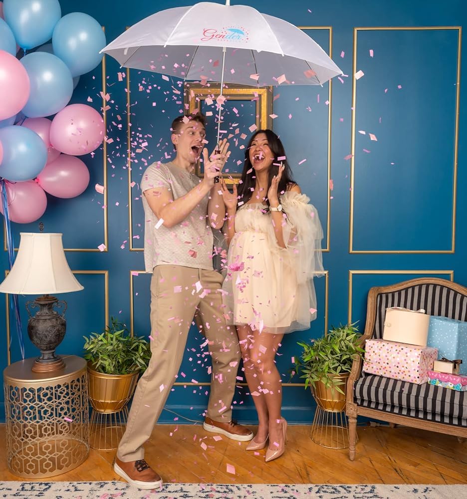 Hij of zij geslacht onthullen ballon, geslacht onthullen confetti, geslacht onthullen ballon, baby douche decor, jongen of meisje - Nederland