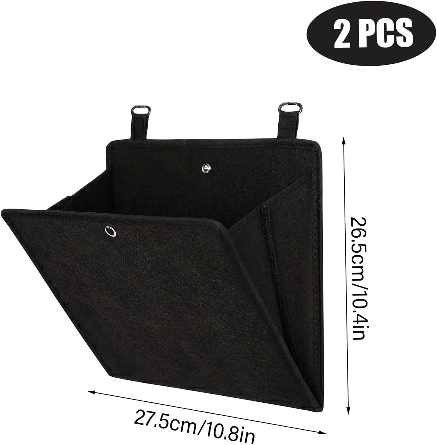 2 Pack Black Over Door Shoe Organizer Holds 1 Pair Each 10.8x10.4x6.29 Inch