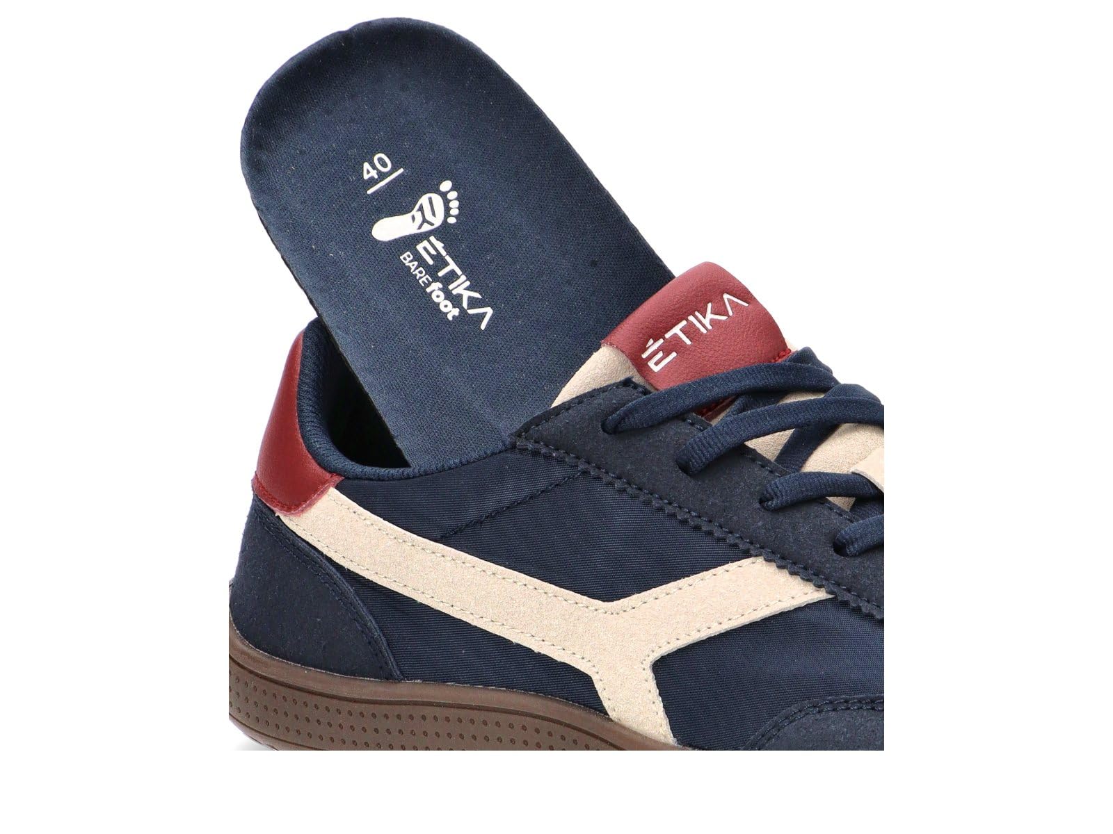 Etika Zapatillas Respetuosas de Hombre, Calzado Minimalista Deportivo con Puntera Ancha, Sneakers Retro Suela Plana, Modelo Yara 01 82053