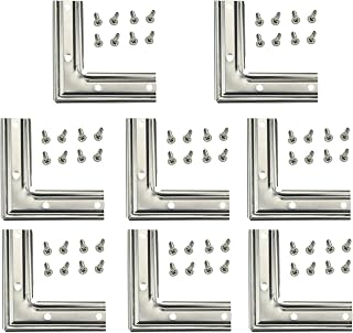 Muzata 8PACK LED Channel Corner Connectors L-Shape Adaptor for U1SW U101 U107 U108 U-Shape Aluminum Channel Profile Housing in The Market, 90 Degree Angle Turning Solution LCC1 E1, Series LA1 LC1