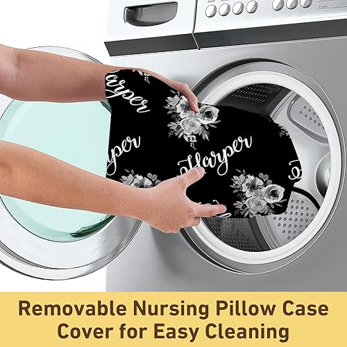 Miniatura 84 de Funda de almohada de lactancia para bebé, fundas suaves de lactancia con nombre, funda de almohada de lactancia materna para alimentación