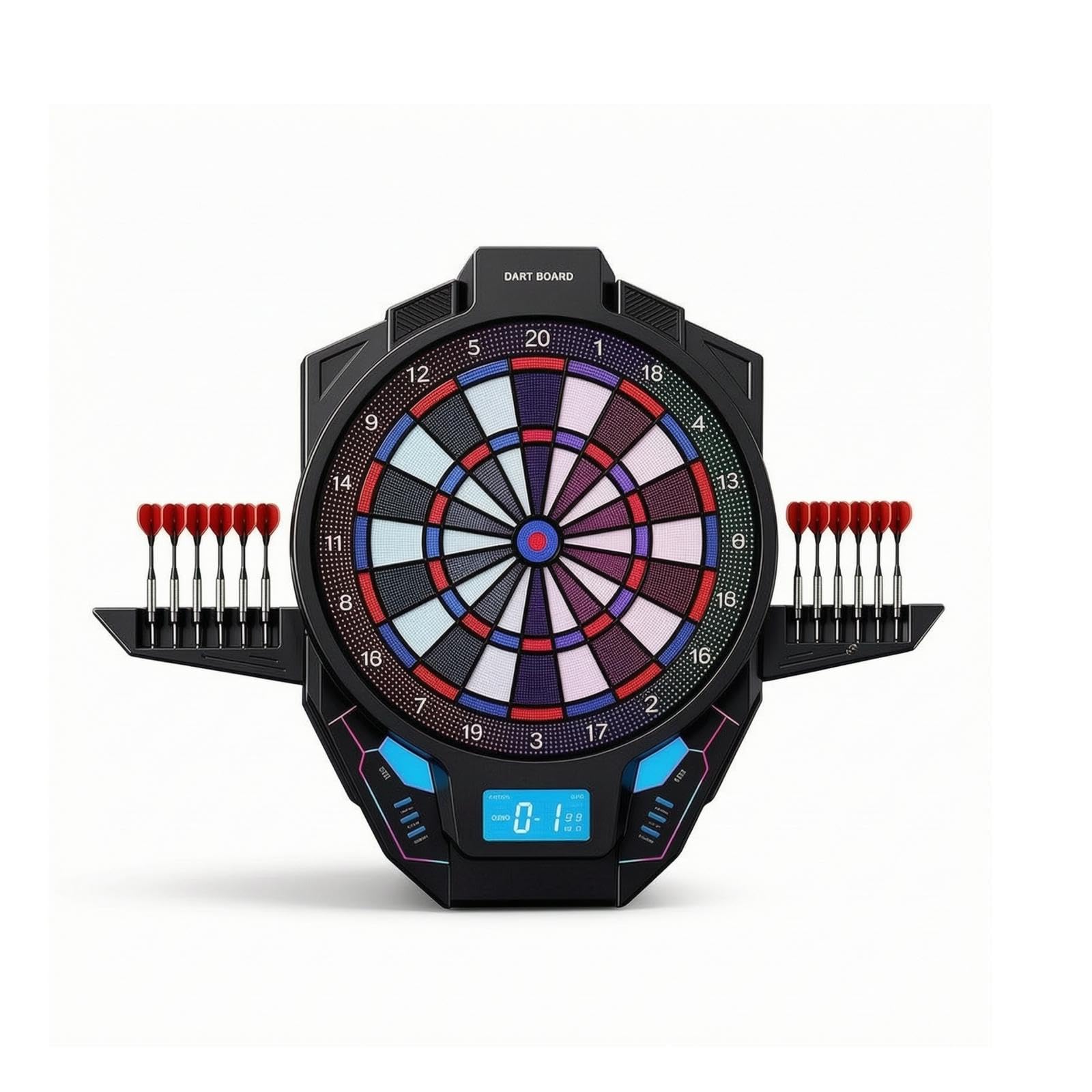 Electronic Electronic Target Wall-Mounted Lightweight-Tip Electronic Target Digital Game for Adults, Families, Home Black-image-6