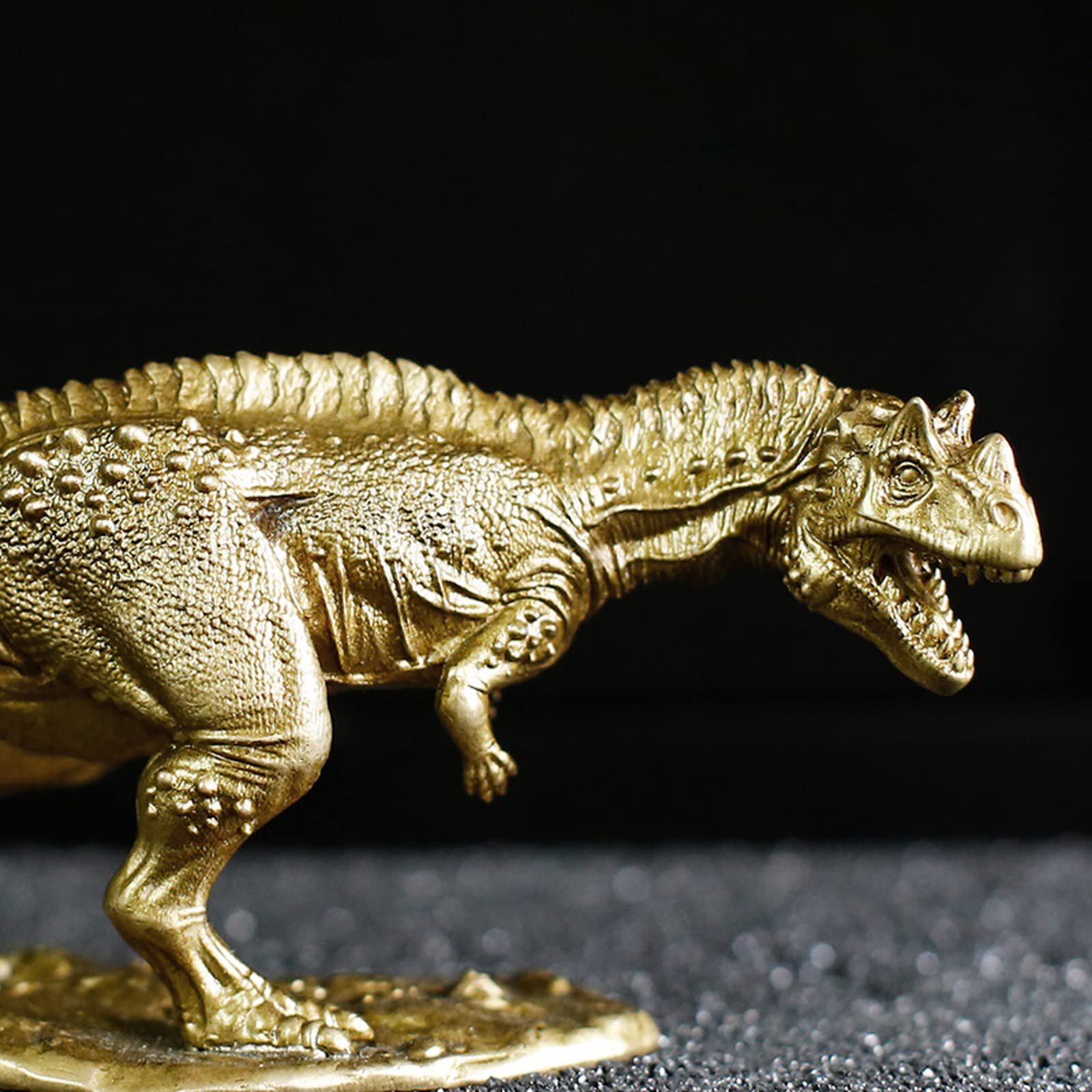 Solidna Miedziana Figurka Tyranozaura Rexa, Mosiężny Model Ceratozaura Dinozaura, Biurko Do Nauki, Stolik Kawowy, Ozdoba Samochodowa