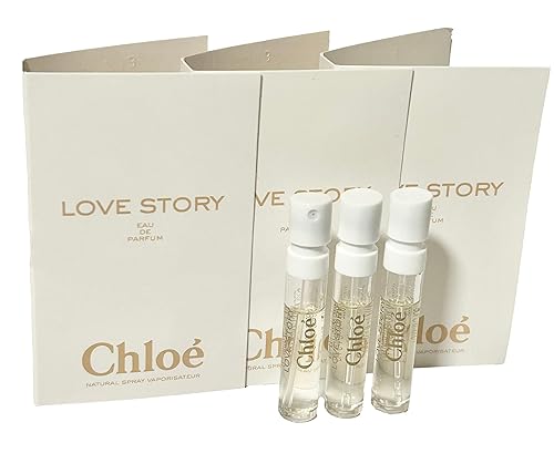 Chloe Love Story - Muestra de perfume para mujer, 0.0 fl oz / 0.04 onzas, juego de 3