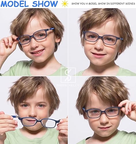 Miniatura 2 de 180 Hinges TR90 - Lentes de computadora para niños Lentes de bloqueo de luz azul para niñas. Lentes de protección contra la radiación