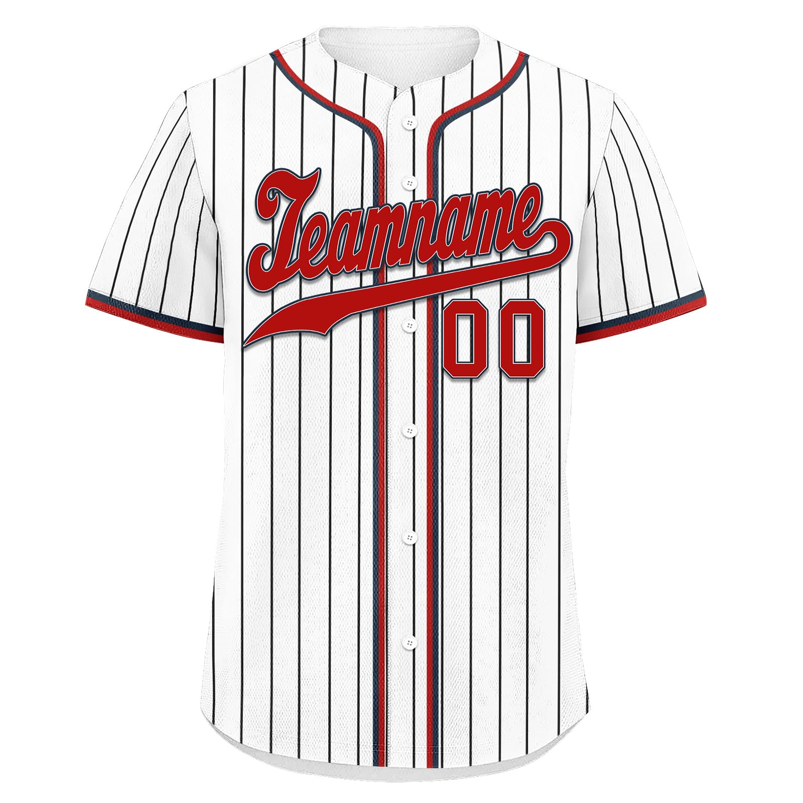 Camiseta de béisbol personalizada a rayas, camisetas de béisbol personalizadas con números de nombre impresos, uniforme deportivo para hombres, mujeres y niños