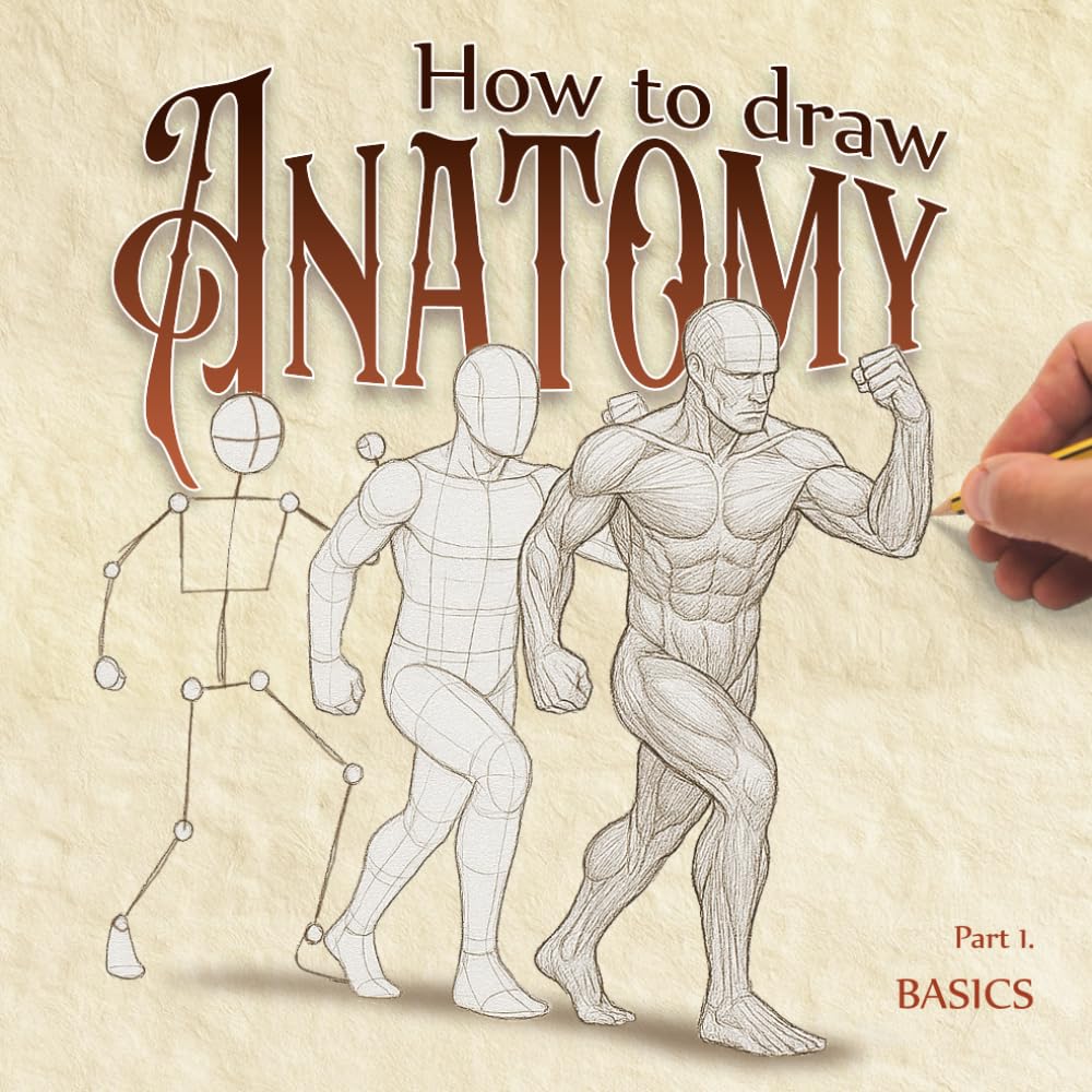 How to Draw Anatomy, Part 1: The Basics: A Beginner’s Guide to Figure Drawing – Learn Human Anatomy, Proportions, and Poses Step by Step