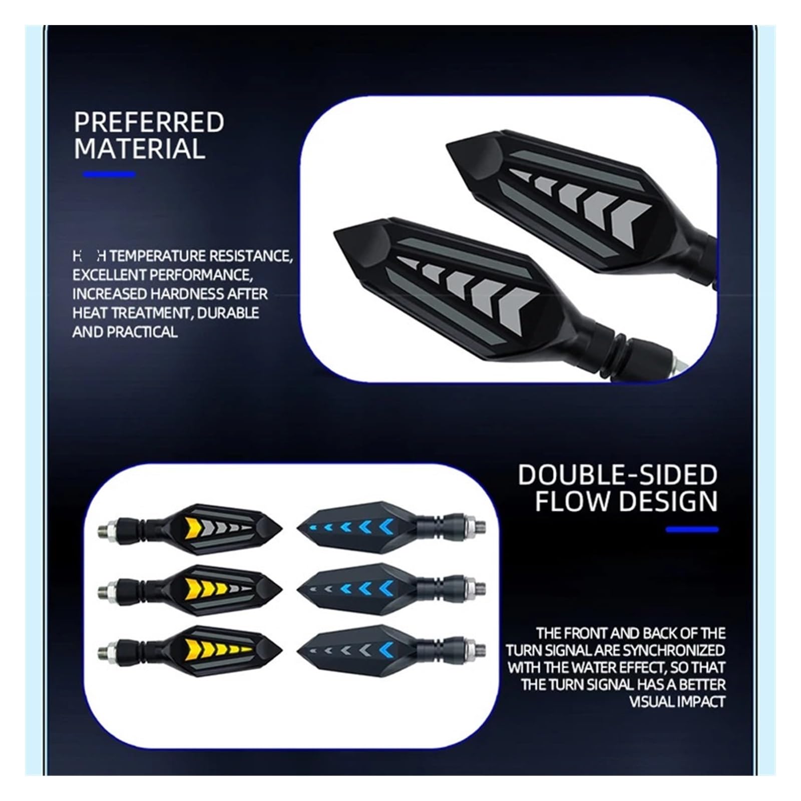 2x indicatori di direzione moto LED universali DRL Indicatoris Motos