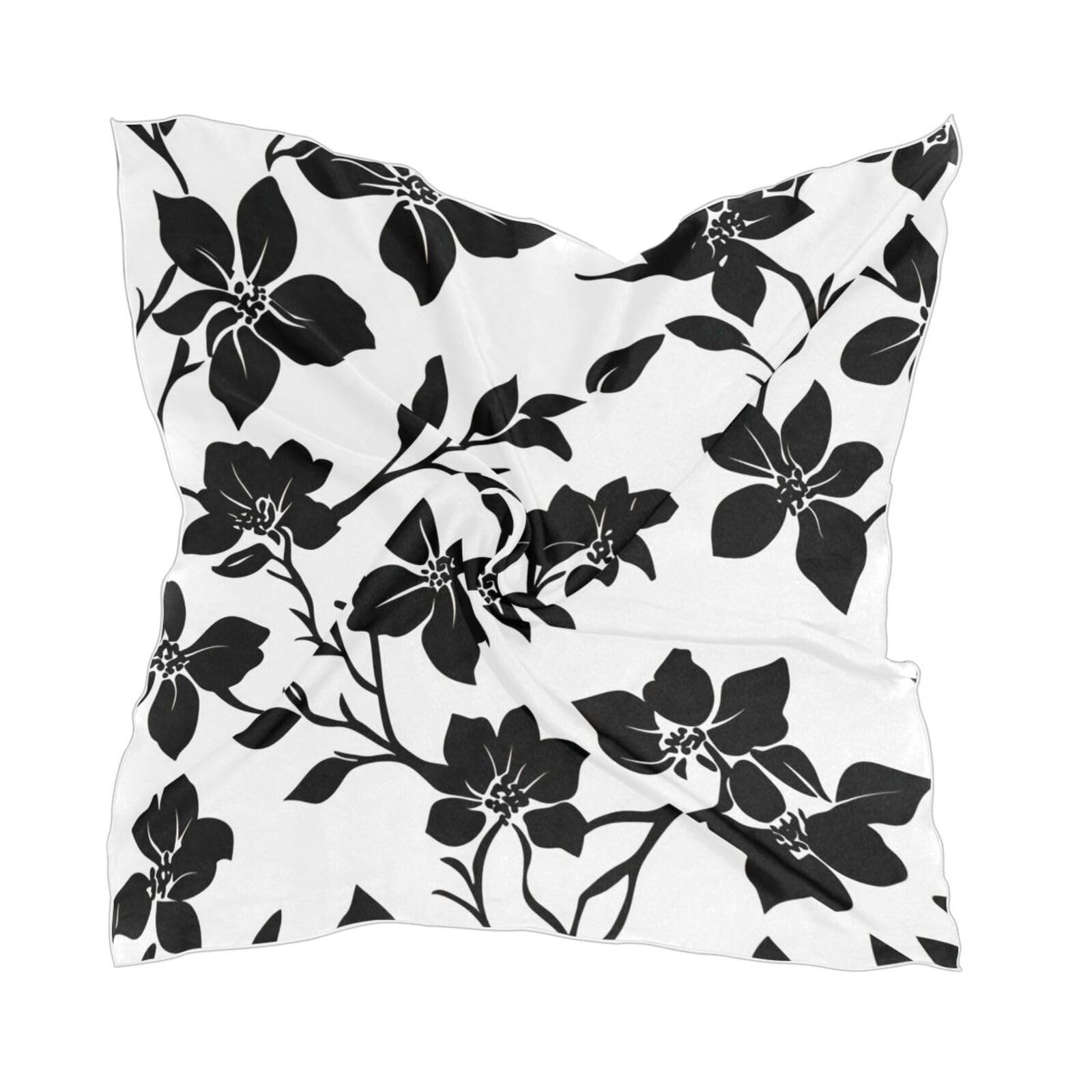 BOESI Graffiti Black Flower Women's Headband, 23.62