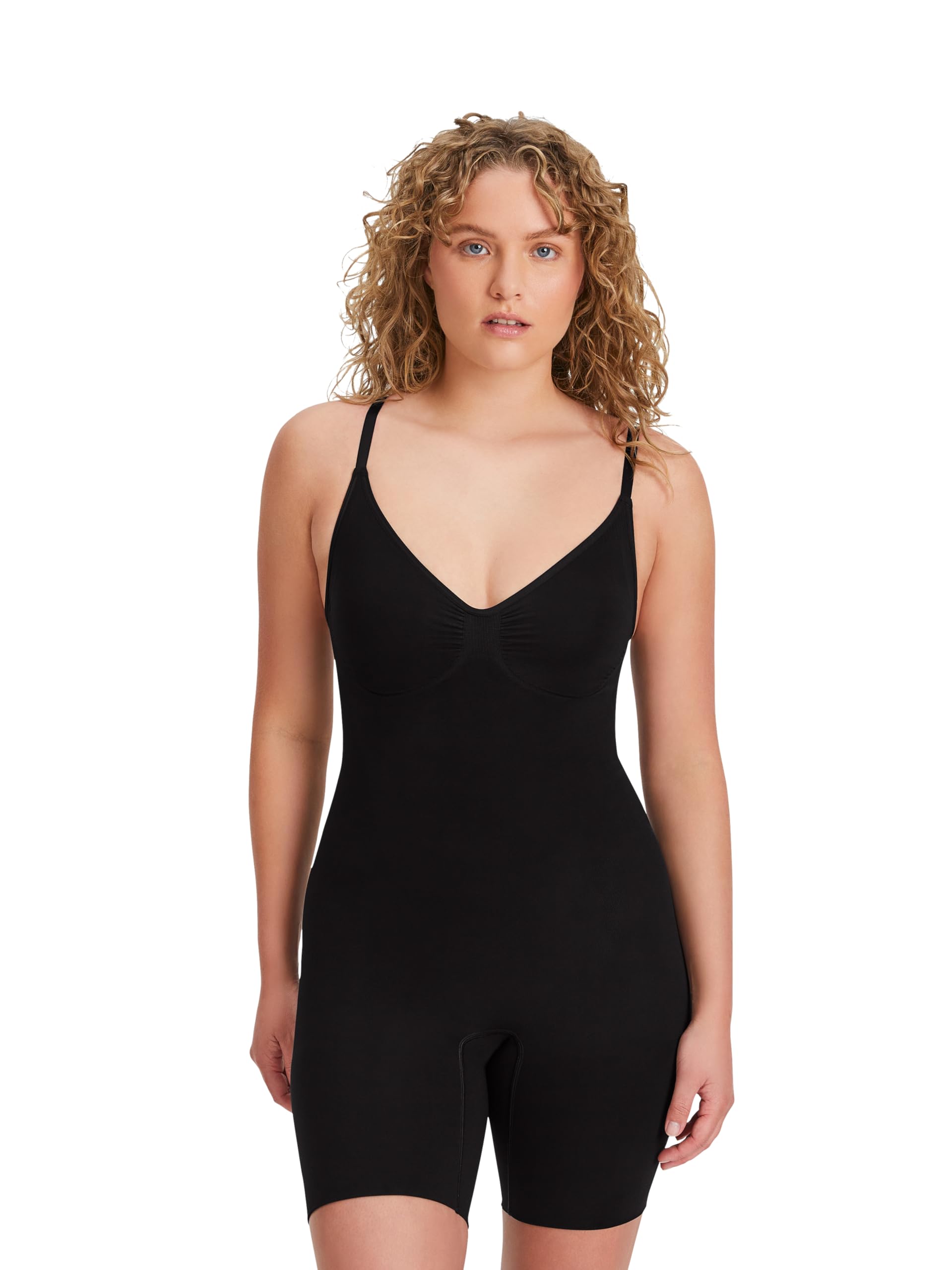 FINN Shapewear Body Femme - Bodysuit gainant ventre plat à forte compression sans coutures - Avec bretelles réglables pour femmes