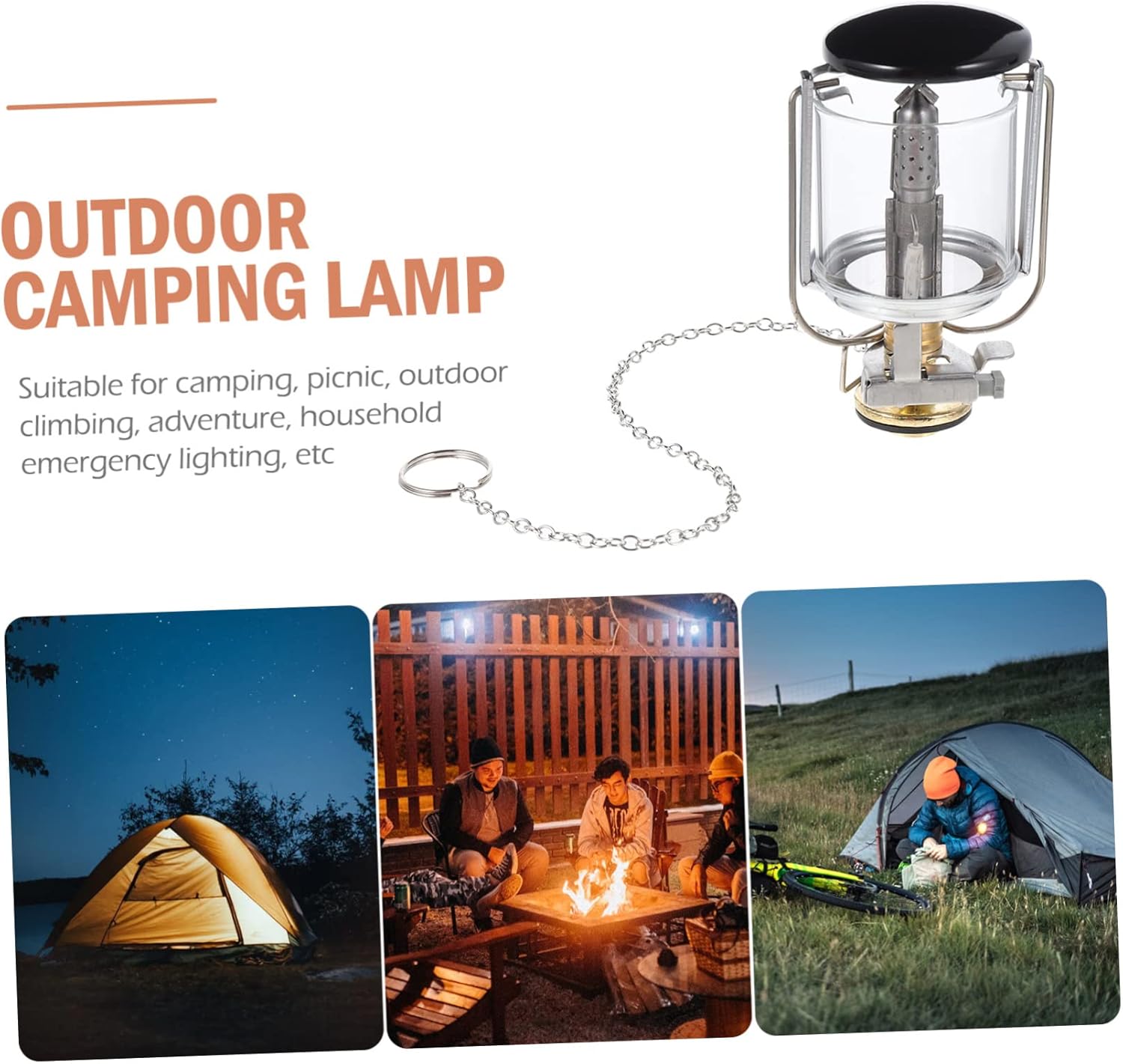 balacoo 5sets Outdoor Gas Lantern for Camping Portable Gas Light Electronic Ignition for Tents and Outdoor Use for Heating and Illumination Your Adventures
