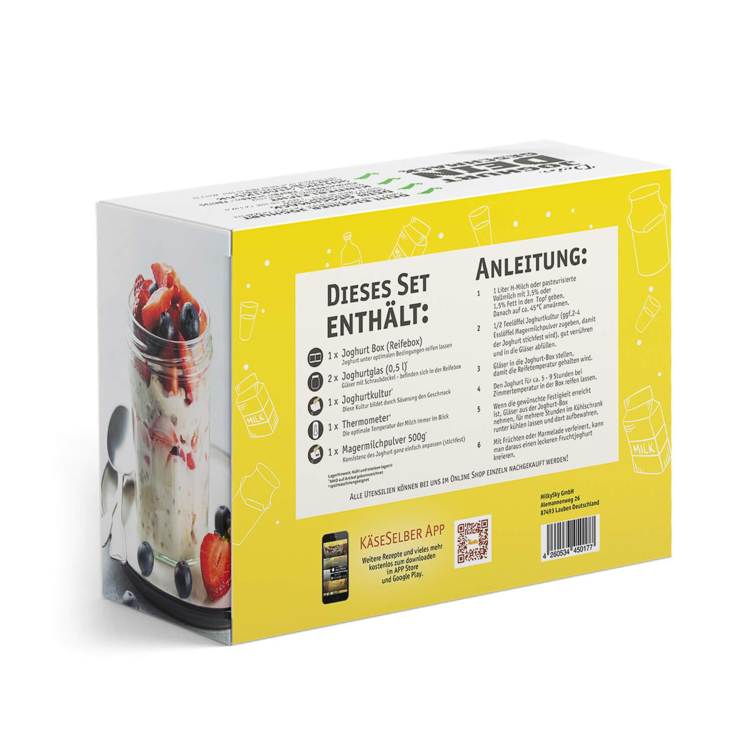 Joghurt selber Machen - Starter Set (ohne Strom) inkl. Anleitung