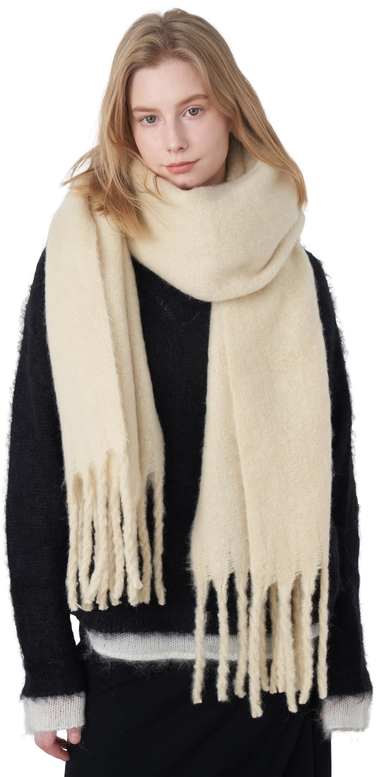 Women's Scarf Cashmere Scarves Ladies Shawl Pashminas Warm Thick Wool
