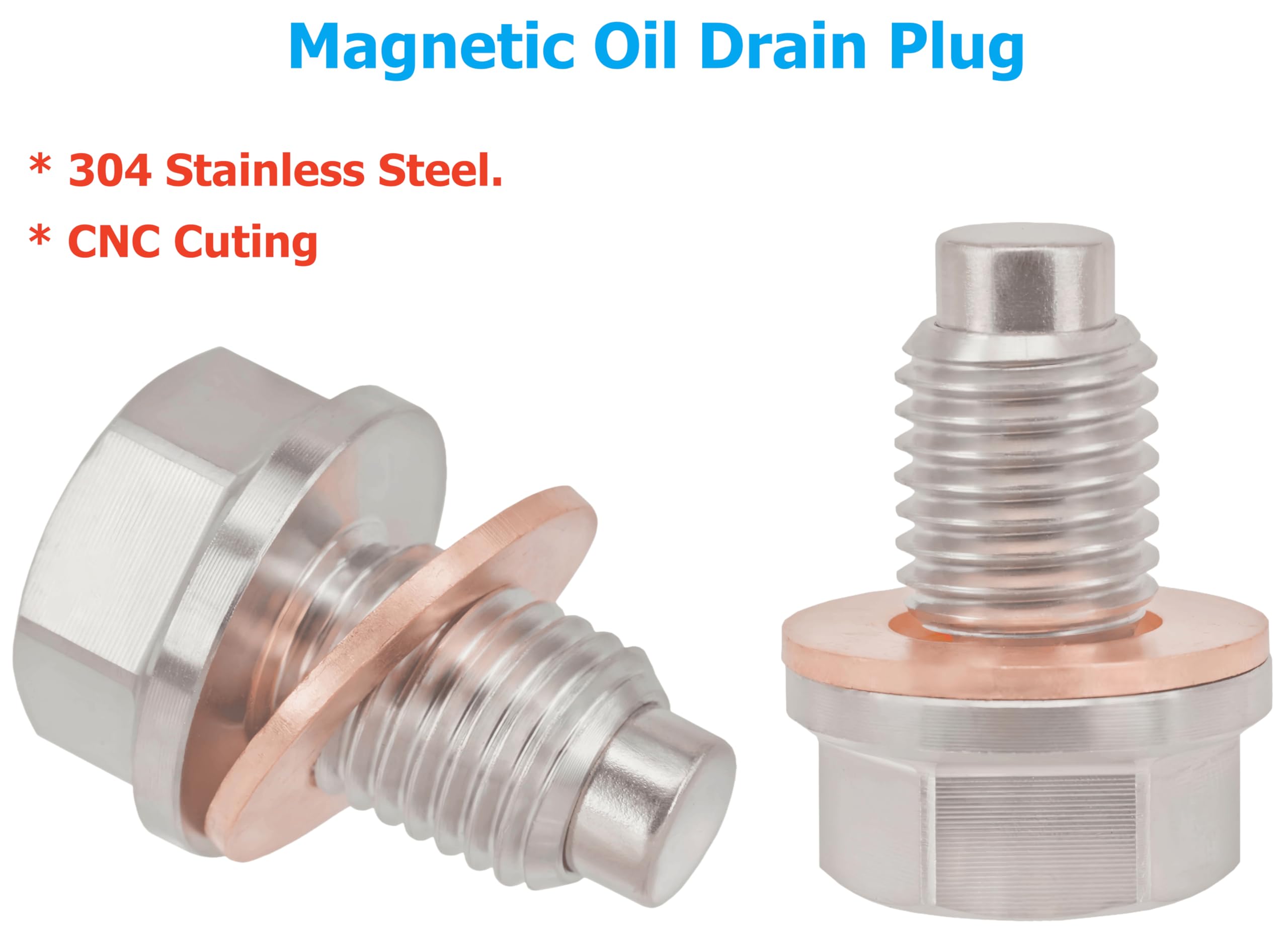 Amazon.com: abczok 1PC M12x1.5 Stainless Steel Magnetic Oil Drain