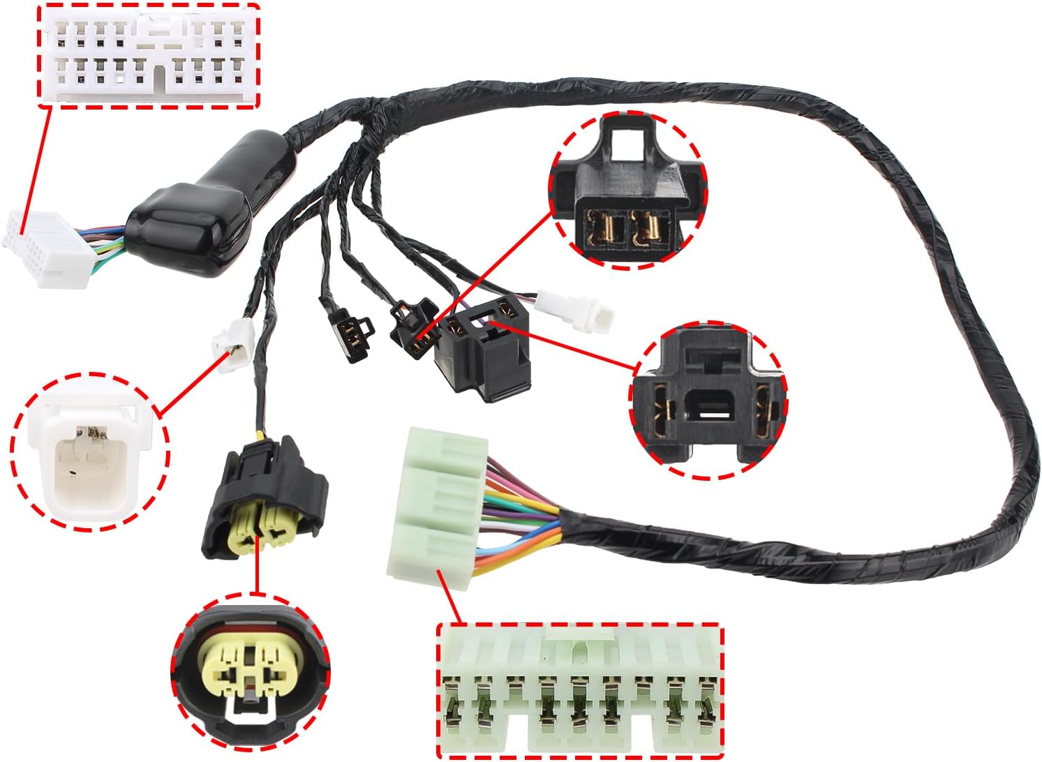 36620-01H00 Headlight Speedo Gauges Wiring Harness Wire Loom Compatible with Suzuki GSXR 600 GSXR 750 2006 2007