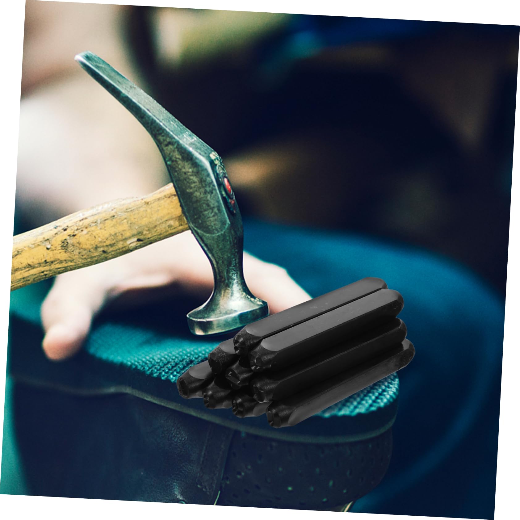 ERINGOGO 9pcs Steel Font Punching Tool Set Number Marking Stamps Embossed Number Embossing Stamps Custom for Stamping Making Craft Branding Stamp Tools Press Number Stamp Stamp Black