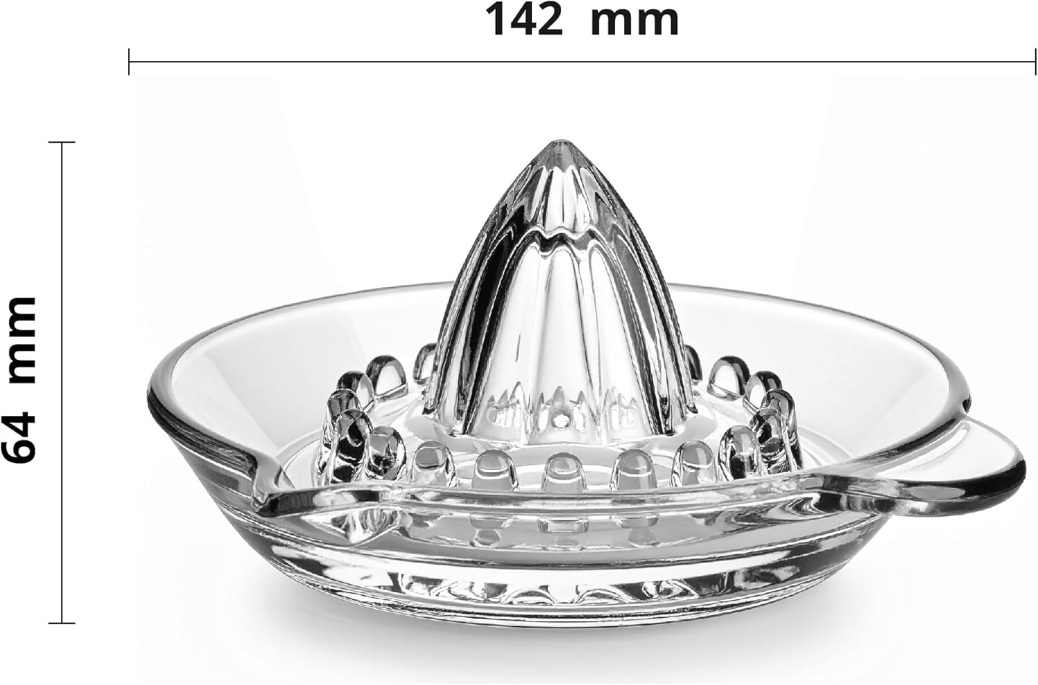 Üveg citromsajtó részletei és kialakítása