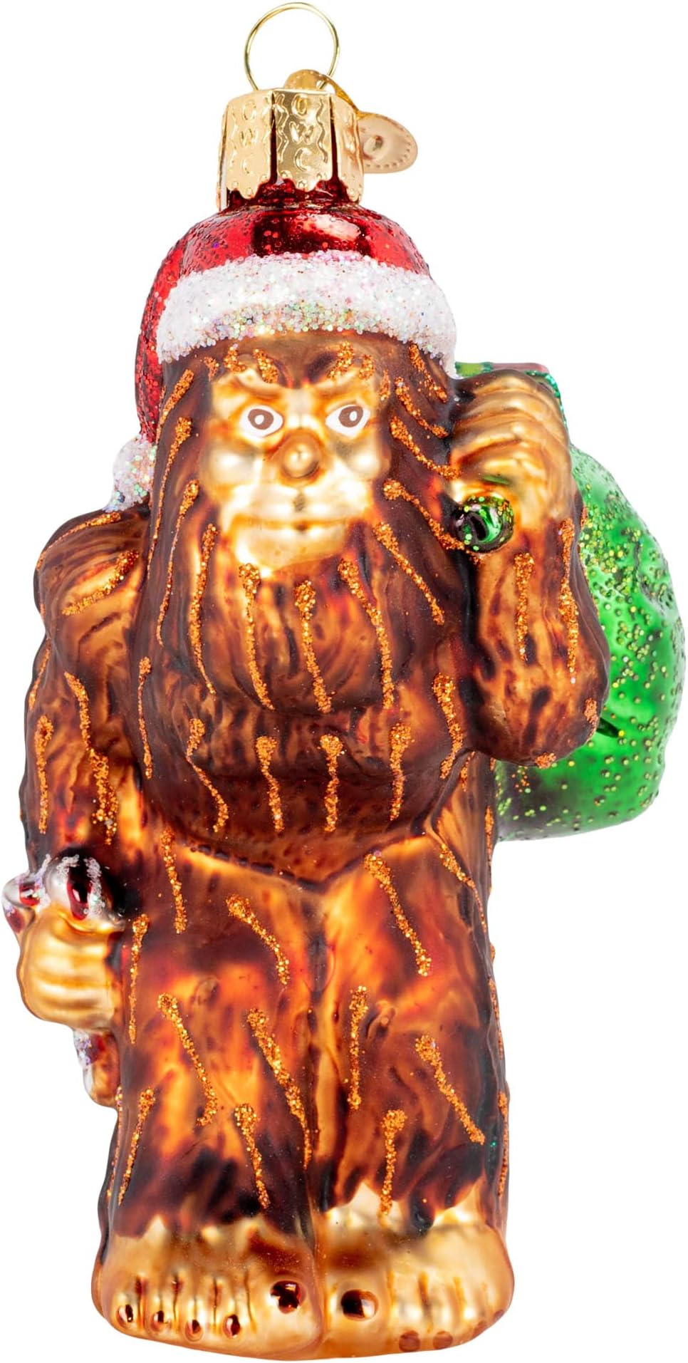 Old World Christmas Ornaments Santa Sasquatch Glass Blown Ornaments for Christmas Tree