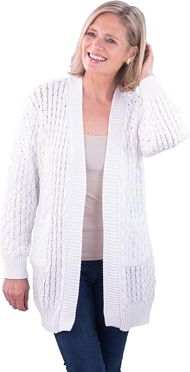 navy cable cardigan