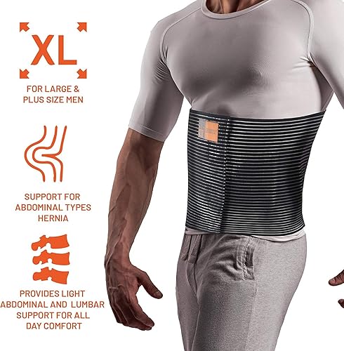 Miniatura 3 de Everyday Medical Cinturón de soporte para hernia umbilical de talla grande I Alivio del dolor y las molestias de hernias umbilicales, ombligo,